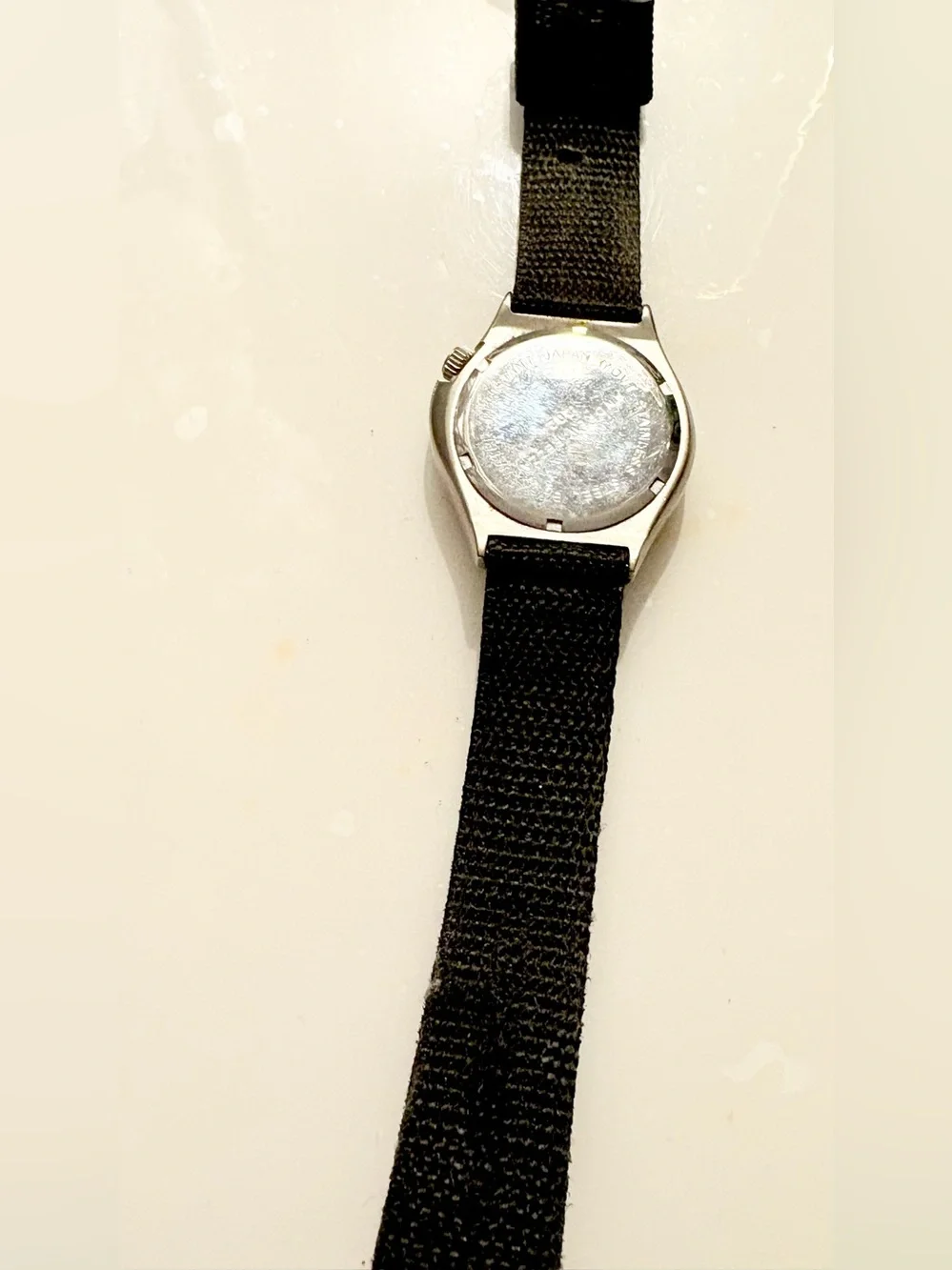 Andrew Fezza Yellow Dial Watch with Black Bezel and Strap Water Resistant Quartz